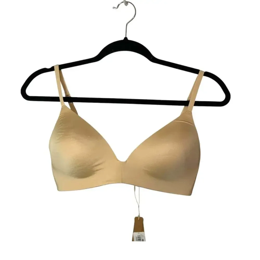 SKIMS Wireless Form T-Shirt Bra Sand Size 34C - Picture 2 of 4